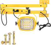 Loading dock light for warehouse - with double arm